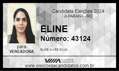 Candidato ELINE 2024 - JI-PARANÁ - Eleições