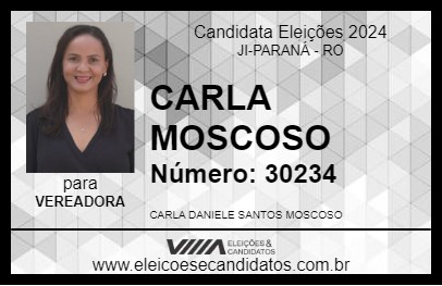 Candidato CARLA MOSCOSO 2024 - JI-PARANÁ - Eleições