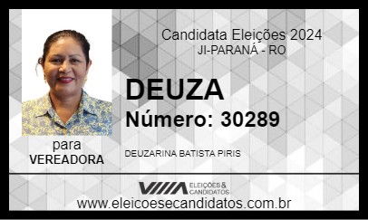 Candidato DEUZA 2024 - JI-PARANÁ - Eleições