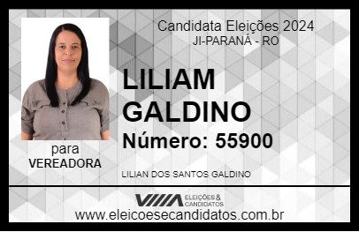 Candidato LILIAM GALDINO 2024 - JI-PARANÁ - Eleições