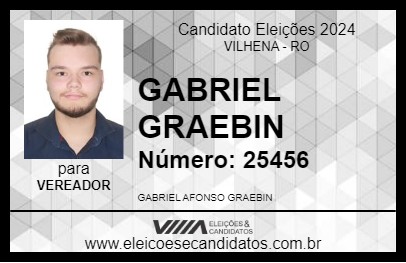 Candidato GABRIEL GRAEBIN 2024 - VILHENA - Eleições