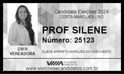 Candidato PROFESSORA SILENE 2024 - COSTA MARQUES - Eleições