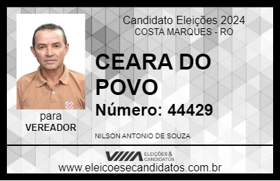 Candidato CEARÁ DO POVO 2024 - COSTA MARQUES - Eleições