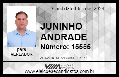 Candidato JUNINHO ANDRADE 2024 - MIRANTE DA SERRA - Eleições