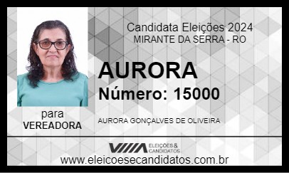 Candidato AURORA 2024 - MIRANTE DA SERRA - Eleições