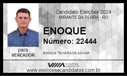 Candidato ENOQUE 2024 - MIRANTE DA SERRA - Eleições