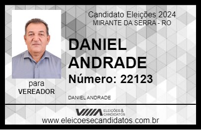 Candidato DANIEL ANDRADE 2024 - MIRANTE DA SERRA - Eleições