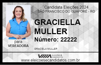 Candidato GRACI DA VALE 2024 - SÃO FRANCISCO DO GUAPORÉ - Eleições