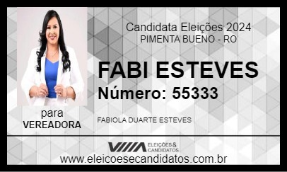 Candidato FAB ESTEVES 2024 - PIMENTA BUENO - Eleições