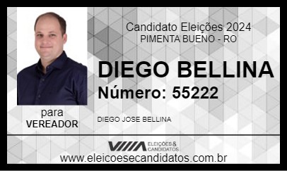 Candidato DIEGO BELLINA 2024 - PIMENTA BUENO - Eleições