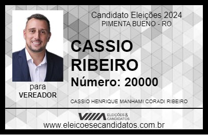 Candidato CASSIO RIBEIRO 2024 - PIMENTA BUENO - Eleições