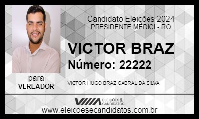 Candidato VICTOR BRAZ 2024 - PRESIDENTE MÉDICI - Eleições