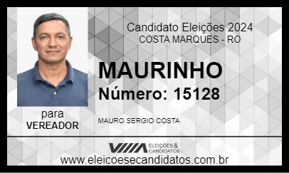 Candidato MAURINHO 2024 - COSTA MARQUES - Eleições