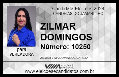 Candidato ZILMAR DOMINGOS 2024 - CANDEIAS DO JAMARI - Eleições