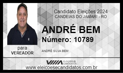 Candidato ANDRÉ BEM 2024 - CANDEIAS DO JAMARI - Eleições