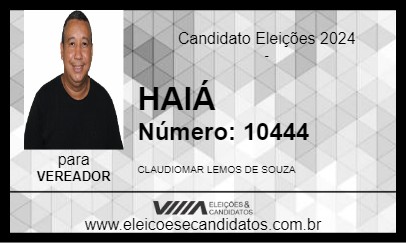 Candidato HAIÁ SOUZA 2024 - CANDEIAS DO JAMARI - Eleições