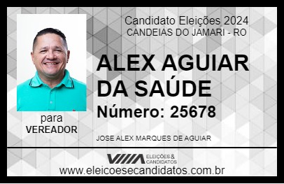 Candidato ALEX AGUIAR DA SAÚDE 2024 - CANDEIAS DO JAMARI - Eleições