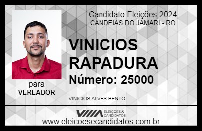 Candidato VINICIOS RAPADURA 2024 - CANDEIAS DO JAMARI - Eleições