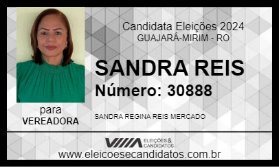 Candidato SANDRA REIS 2024 - GUAJARÁ-MIRIM - Eleições