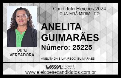 Candidato ANELITA GUIMARÃES 2024 - GUAJARÁ-MIRIM - Eleições