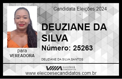 Candidato DEUZIANE DA SILVA 2024 - GUAJARÁ-MIRIM - Eleições