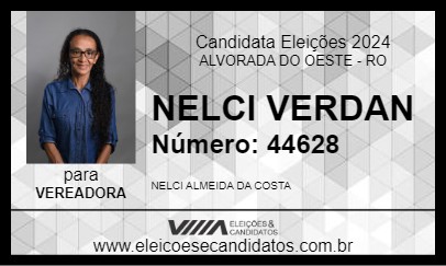 Candidato NELCI VERDAN 2024 - ALVORADA DO OESTE - Eleições