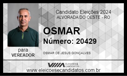 Candidato OSMAR 2024 - ALVORADA DO OESTE - Eleições