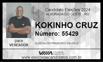 Candidato KOKINHO CRUZ 2024 - ALVORADA DO OESTE - Eleições