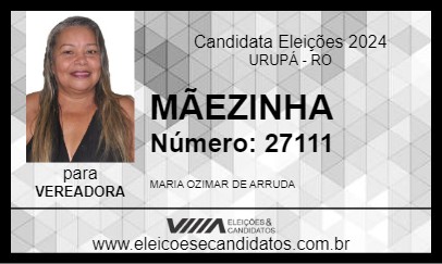 Candidato MÃEZINHA 2024 - URUPÁ - Eleições