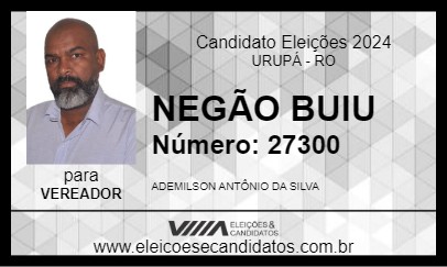 Candidato NEGÃO BUIU 2024 - URUPÁ - Eleições