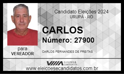 Candidato CARLOS 2024 - URUPÁ - Eleições