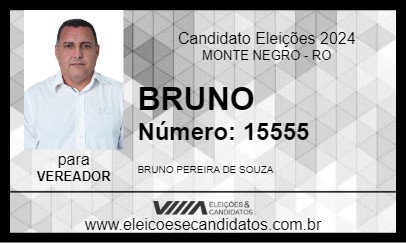 Candidato BRUNO 2024 - MONTE NEGRO - Eleições