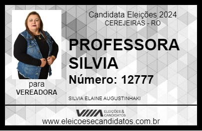 Candidato PROFESSORA SILVIA 2024 - CEREJEIRAS - Eleições