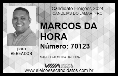 Candidato MARCOS DA HORA 2024 - CANDEIAS DO JAMARI - Eleições