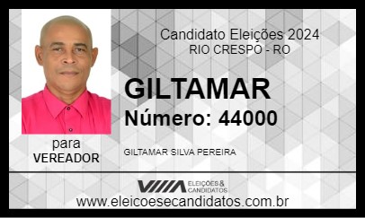 Candidato GILTAMAR 2024 - RIO CRESPO - Eleições