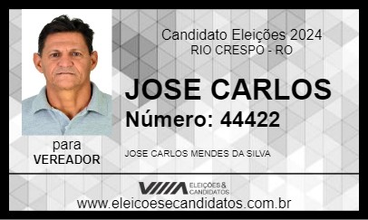 Candidato JOSE CARLOS 2024 - RIO CRESPO - Eleições