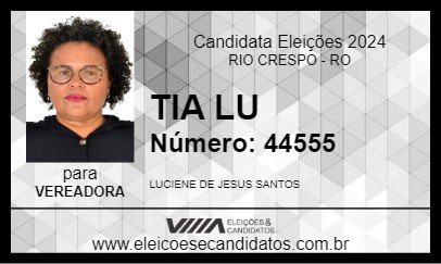 Candidato TIA LU 2024 - RIO CRESPO - Eleições