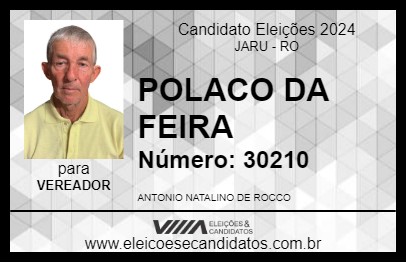 Candidato POLACO DA FEIRA 2024 - JARU - Eleições