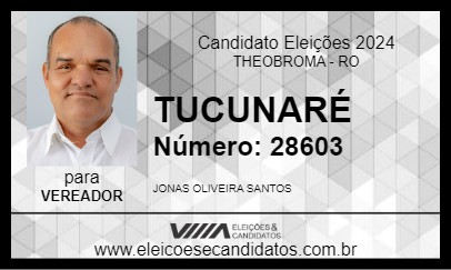 Candidato TUCUNARÉ 2024 - THEOBROMA - Eleições