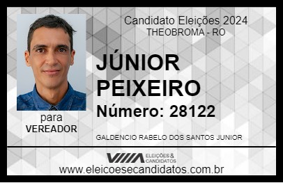 Candidato JÚNIOR PEIXEIRO 2024 - THEOBROMA - Eleições