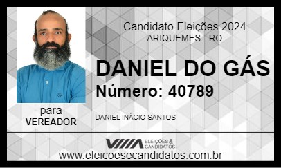 Candidato DANIEL DO GÁS 2024 - ARIQUEMES - Eleições