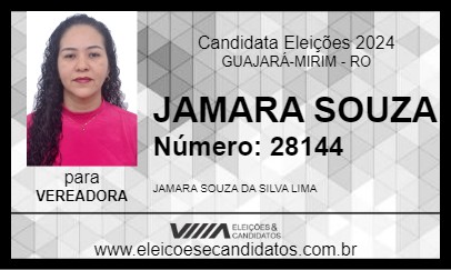 Candidato JAMARA SOUZA 2024 - GUAJARÁ-MIRIM - Eleições