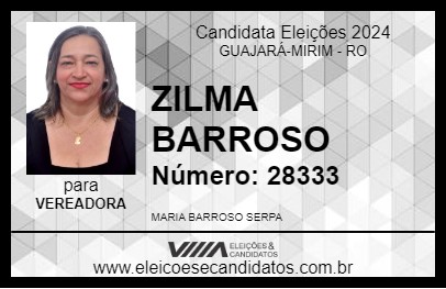 Candidato MARIA BARROSO GAROTA DO POVÃO 2024 - GUAJARÁ-MIRIM - Eleições