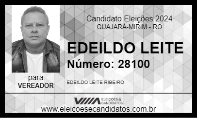 Candidato EDEILDO LEITE 2024 - GUAJARÁ-MIRIM - Eleições