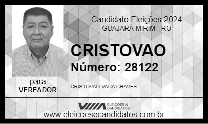 Candidato CRISTOVAO  2024 - GUAJARÁ-MIRIM - Eleições