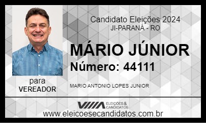 Candidato MÁRIO JÚNIOR 2024 - JI-PARANÁ - Eleições