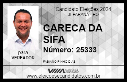 Candidato CARECA DA SIFA 2024 - JI-PARANÁ - Eleições