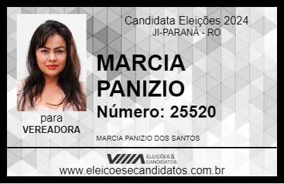 Candidato MARCIA PANIZIO 2024 - JI-PARANÁ - Eleições