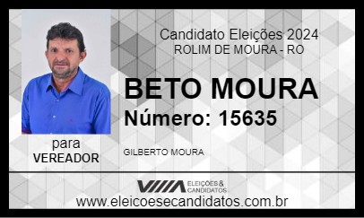 Candidato BETO MOURA 2024 - ROLIM DE MOURA - Eleições