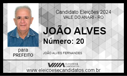 Candidato JOÃO ALVES 2024 - VALE DO ANARI - Eleições